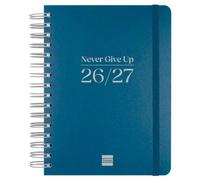 Finocam Agenda Cosmo Flex Estudiante Espiral 4º 155x212 mm 1Día Azul Curso 2026-2027