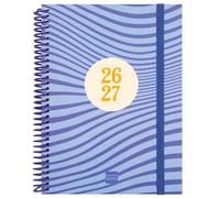 Finocam Agenda Diva Para Estudiantes Espiral 4º 155x212 mm Svh Olas Curso 2026-2027