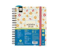Finocam - Agenda Docente Magistral Design Curso 2025 2026 Semana Vista Horizontal Septiembre 2025- Agosto 2026 (12 meses) Flowers Catalán