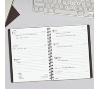 Finocam Agenda E10 155x212mm Semana Vista Horizontal Negro 2026 Español