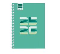 Finocam Agenda Escolar 2025-2026 Semana Vista Horizontal Verde 120x164mm Ref. 645000926