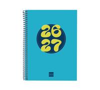 FINOCAM AGENDA ESCOLAR COOL CUARTO SEMANA VISTA HZTAL 26-27 AZUL AGENDA ESPIRAL CURSO
