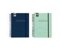 FINOCAM Agenda Escolar Institut Wire-O 2026-27, Pack de 4 unidades surtidas