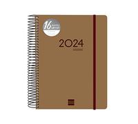 Finocam - Agenda Ikon 16 Meses 2023 2024 1 Día Página Septiembre 2023 - Diciembre 2024 (16 meses) Marrón Internacional