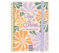 Finocam Agenda Secundaria Espiral 8º 120x164 mm Svh Shine Curso 2026-2027 para Estudiantes