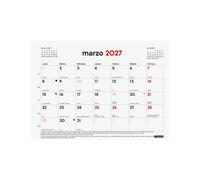 Finocam neutro bloc calendario con iman - 16 meses - mes vista - forma