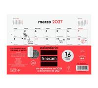 Finocam Calendario Bloc Con Imán 16 Meses S-210x150 mm Neutro Septiembre 2026 a Diciembre 2027