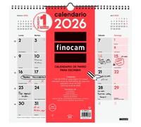 Finocam Calendario De Escritura L-340x320 mm Mv Neutro 2026 Para Planificar Anotaciones