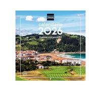 Finocam - Calendario de pared 2026 30x30 cm Mes Vista Enero - Diciembre 2026 + Sep.- Dic. 2025 (4 meses) reducidos | Calendario 2026 | Imágenes Pueblos con encanto - Español