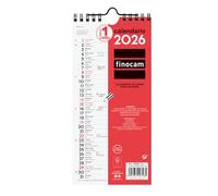 Finocam - Calendario de pared 2026 Mes Vista Enero - Diciembre (12 meses) | Calendario 2026 para anotar | Planificador mensual Neutro - Español