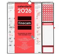 Finocam - calendario de pared 2026 plus mes vista enero - diciembre (1