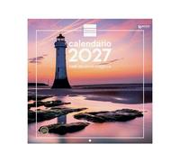 Finocam Calendario de Pared 30x30 para Escribir 2027 | Imágenes Atardeceres mágicos · Idioma: Español - Calendario mensual - Planificación y Organización