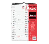 Finocam Calendario de Pared Escribir 2027 | Neutro · Idioma: Español
