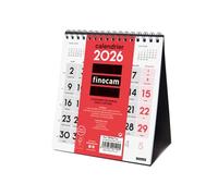 Finocam - Calendario de pared Grandes Números 2026 1 mes por página Enero - Diciembre 2026 (12 meses) | Calendario 2026 | Planificador mensual Neutral - Español
