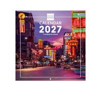 Finocam Calendario de Pared Internacional 2027 | Imágenes Traveling - Calendario mensual - Planificación y Organización