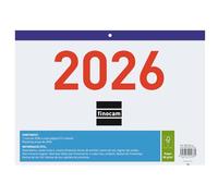 Finocam - Calendario de Pared Números Grandes 2026 Mes Vista Enero - Diciembre (12 meses) | Calendario 2026 | Planificador mensual | Faldilla 2026 - Catalán