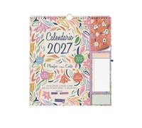 Finocam Calendario de Pared Plus 2027 | Talkual · Idioma: Español | Calendario mensual. Planificación y Organización. Ideal para la oficina y para el hogar