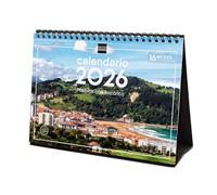 Finocam - Calendario de sobremesa 2026 Mes Vista Enero - Diciembre 2026 + Sep.- Dic. 2025 (4 meses) reducidos | Calendario 2026 | Imágenes Pueblos con encanto - Español