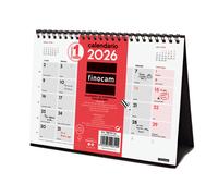 Finocam - calendario de sobremesa para escribir 2026 mes vista enero -