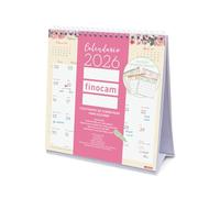 Finocam - Calendario de sobremesa para escribir 2026 Mes Vista Enero - Diciembre (12 meses) | Calendario 2026 para anotar | Planificador mensual Design - Español