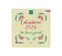 Finocam - Calendario Imágenes de Pared 30x30 para Escribir 2026 The Flower Journal Enero 2026 - Diciembre 2026 (12 meses) + Sep.-Dic. 2025 (4 meses) reducidos Español My vista 30x30 - 300x300 mm