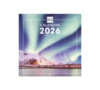 Finocam - Calendario Imágenes de Pared Internacional 2026 Nature Enero 2026 - Diciembre 2026 (12 meses) + Sep.-Dic. 2025 (4 meses) reducidos Internacional My vista 30x30 - 300x300 mm