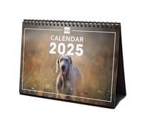 Finocam - Calendario Imágenes de Sobremesa Internacional 2025 Mes Vista Enero 2025 - Diciembre 2025 (12 meses) Dogs Internacional