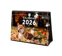 Finocam - Calendario Imágenes de Sobremesa Internacional 2026 Dogs Enero 2026 - Diciembre 2026 (12 meses) + Sep.-Dic. 2025 (4 meses) reducidos Internacional My vista S - 210 x 150 mm