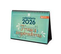 Finocam - Calendario Imágenes de Sobremesa para Escribir 2026 Frases inspiradoras Enero 2026 - Diciembre 2026 (12 meses) + Sep.-Dic. 2025 (4 meses) reducidos Español My vista