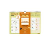 Finocam · Calendario Pared 2026 · A4 · Escribir · Diseño Neutro