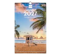 Finocam Calendario Pared 2027 Imágenes Paisajes paradisíacos · Catalán | Calendario mensual. Planificación y Organización. Ideal para la oficina y para el hogar