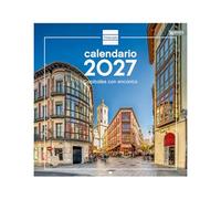 Finocam Calendario Pared 30x30 2027 Imágenes Capitales · Español | Calendario mensual. Planificación y Organización. Ideal para la oficina y para el hogar