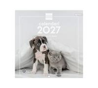 Finocam Calendario Pared 30x30 2027 Imágenes Perros y gatos · Catalán | Calendario mensual. Planificación y Organización. Ideal para la oficina y para el hogar
