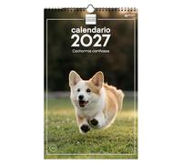 Finocam Calendario Pared Escribir 2027 Imágenes Cachorros · Español