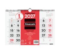 Finocam Calendario Pared Números Grandes 2027 | Neutro · Idioma: Catalán