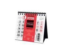 Finocam Calendario Sobremesa 2026 Neutro Números Grandes XXS 110x100mm Ref. 781330026