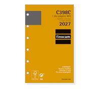 Finocam Classic Recambio Anual 2027 | 1 Día Página | Idioma: Catalán | Compatible con organizadores de anillas