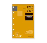 Finocam Classic Recambio Anual 2027 | 2 Días Página | Idioma: Español | Compatible con organizadores de anillas