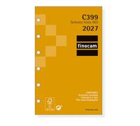 Finocam Classic Recambio Anual 2027 | Semana Vista H. | Idioma: Español | Semana Vista Horizontal. Compatible con organizadores de anillas