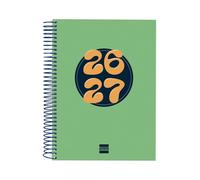 Finocam Cool Agenda Curso 2026 2027 Diaria| Verde · Catalán
