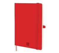 Finocam - Cuaderno Nexo Tapa Blanda con 72 Hojas Microperforadas Ideal para Escribir y Dibujar | Cuaderno con bolsillo interior, dos cintas punto, anilla portabolígrafo y cierre con goma elástica - Co