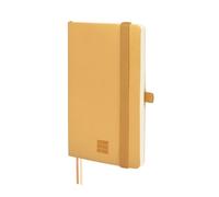 Finocam - Cuaderno Nexo Tapa Blanda Dotted-Punteado Camel | Cuaderno Pequeño de Hojas Microperforadas | Bolsillo y Portabolígrafo | 72 Hojas,Ideal para Bullet Journal