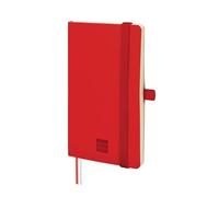 Finocam - Cuaderno Nexo Tapa Blanda Dotted-Punteado Rojo | Cuaderno Pequeño de Hojas Microperforadas | Bolsillo y Portabolígrafo | 72 Hojas,Ideal para Bullet Journal
