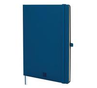 Finocam - Cuaderno Nexo Tapa Dura Liso Azul Marino | Cuaderno Grande de Hojas Microperforadas | Bolsillo y Portabolígrafo | 72 Hojas,Ideal para Escribir y Dibujar
