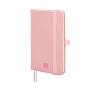 Finocam - Cuaderno Nexo Tapa Dura Rayado Horizontal Rosa | Cuaderno Pequeño de Hojas Microperforadas | Bolsillo y Portabolígrafo | 72 Hojas,Ideal para Escribir