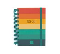 Finocam Agenda escolar Diva – Curso 2026-2027 · 1 día/página · Colors · Español