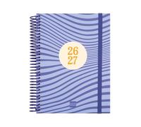 Finocam Diva Agenda Curso 2026 2027 Diaria| Olas · Español | 1 Día Página. Septiembre 2026 Junio 2027 (curso lectivo) + Julio y Agosto resumidos. Agenda escolar