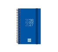 Finocam Espir Agenda Curso 2026 2027 Semanal | Azul · Español | Semana Vista Horizontal. Septiembre 2026 Agosto 2027 (12 meses). Agenda académica y escolar