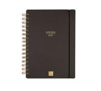 Finocam Agenda Haiku Espiral 16 M E10 155x212 mm Tapa Cartón Suave Negro 2026-2027