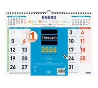 Finocam L-430x310 mm Mv Calendario De Pared Mixto Color 2026
